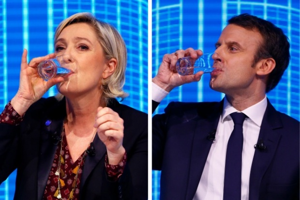 Първи телевизионен дебат между Маркон и Льо Пен във Франция