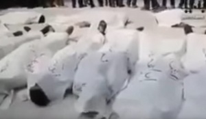 Изтекъл в социалните мрежи видео клип показва как "жертвите" на атаката в Хан Шейхун се движат и говорят (ВИДЕО)