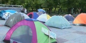 Палатков лагер в защита на парк "Бедечка"