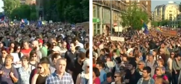 Хиляди на пореден протест в Будапеща