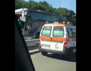 Катастрофа на автобуси по пътя Бургас- Созопол
