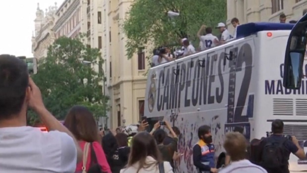 Звездите на Реал свикнаха да празнуват важни трофеи и титли (ВИДЕО)