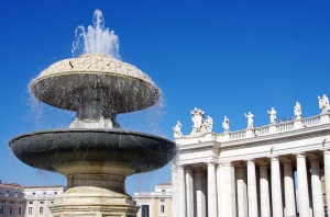 Спряхъа фонтаните във Ватикана