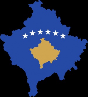 Разграничаванена сръбски и албански райони в Косово