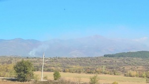 Пожар пламна в Рила