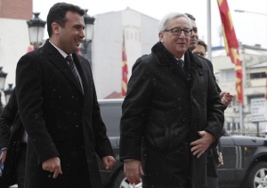 Жан-Клод Юнкер е на среща с македонския премиер Зоран Заев