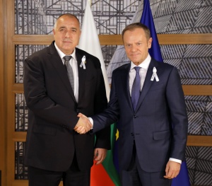 Борисов обсъди с Туск срещата ЕС-Турция във Варна