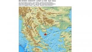 Земетресение с магнитуд 4.9 по Рихтер в Гърция тази нощ