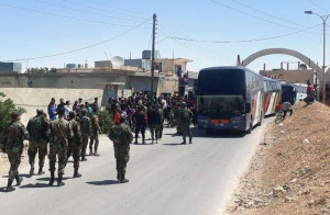 Започна евакуация на бунтовници от общини, разположени североизточно от Дамаск