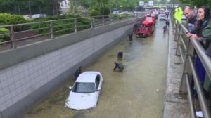 Наводнения в Анкара след обилните валежи