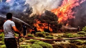 Жертвите на пожарите в Гърция станаха 94 души