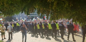 Протест на българи от чужбина срещу системата на управление в центъра на София