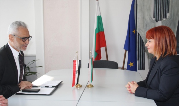 Гергана Микова се срещна с посланика на Арабска република Египет в България