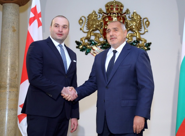Започна срещата на министър-председателя Бойко Борисов с премиера на Грузия Мамука Бахтадзе