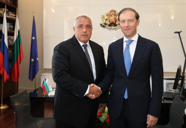 Борисов се срещна с руския министър на промишлеността и търговията Денис  Мантуров