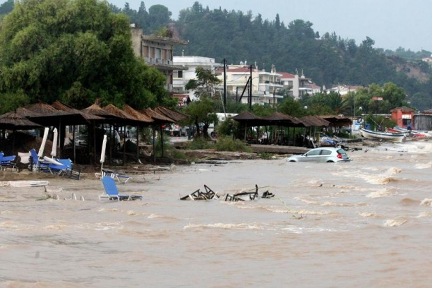 Бури и порои в Гърция, Солун е под вода