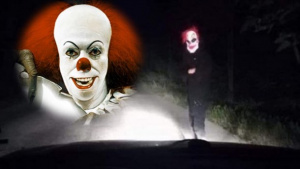 Филм на ужасите оживя у нас: Маскиран като клоун изскача в тъмното срещу колите
