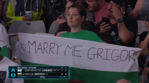 Григор получи предложение за брак на Australian Open