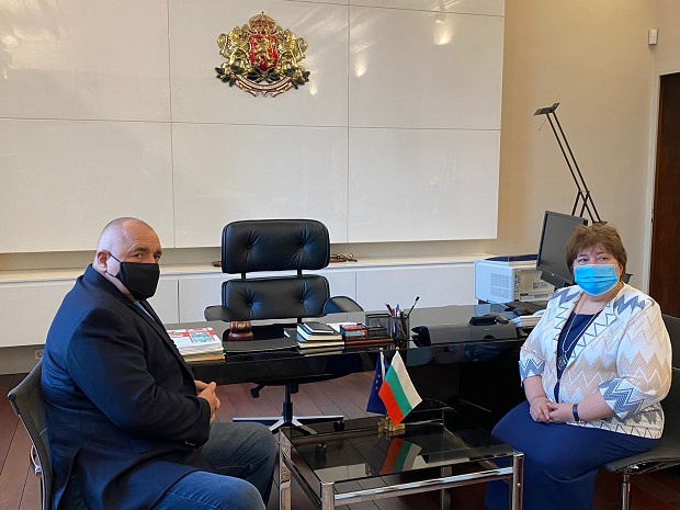 Борисов се срещна с председателя на Висшия  адвокатски съвет Ралица Негенцова
