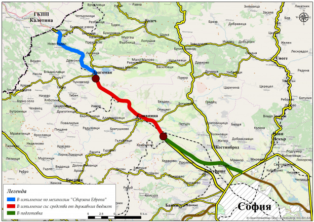 Строежът на магистрала „Европа“ затруднява движението край Сливница до края на август