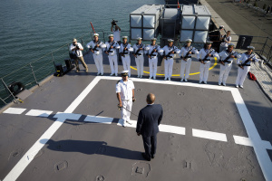 Президентът наблюдава демонстрации от военноморско учение с международно участие "Бриз 2020"