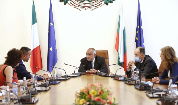 Премиерът Бойко Борисов се срещна с италианския външен министър Луиджи Ди Майо