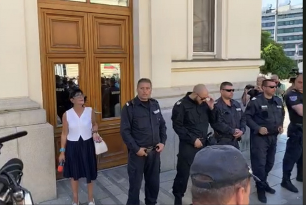 Целят Ива Николова с яйца пред НС, Недялко Недялков скочи да я защитава от "терористите"