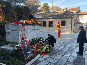 Посланикът ни в Скопие поднесе венец пред гроба на Гоце Делчев