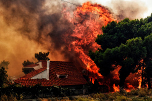 Предградията на Атина са в пламъци, положението в Гърция е страшно