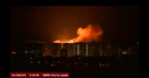 Огромна експлозия в Киев (ВИДЕО)
