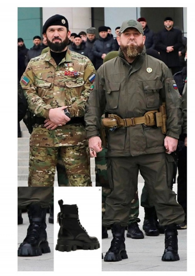 Дяволът носи прада: Кадиров с луксозни западни ботушки за 1100 евро