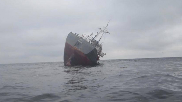 Естонски товарен кораб потъна край Одеса