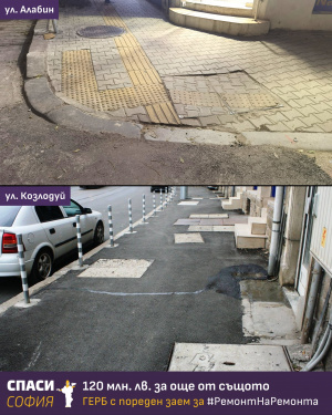 "Спаси София": ГЕРБ си гласува празен чек от 120 млн. лв. с нов дълг за ремонт на тротоари