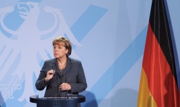 Германският канцлер Ангела Меркел даде пресконференция в канцлерството в Берлин, Германия, 6 декември.