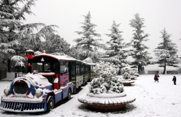 „Снежна приказка“ в парк в Тбилиси, Грузия, 27 януари.