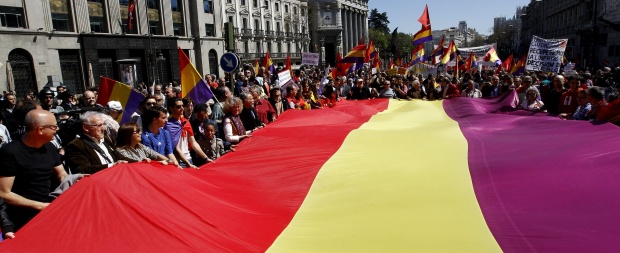 Над 8000 демонстрираха в Мадрид с искане за установяване на република в Испания и край на монархията.