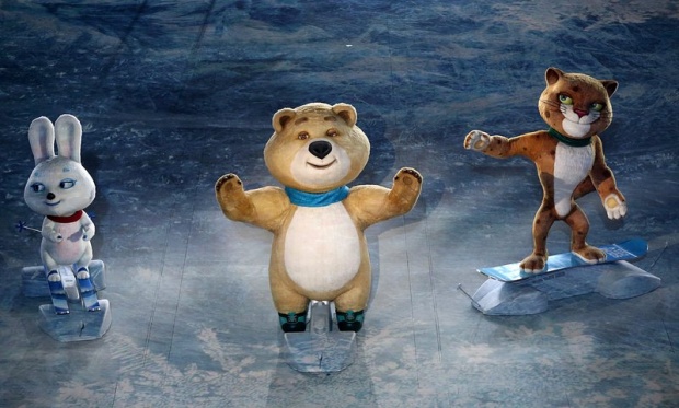 Талисманите на Зимната Олимпиада в Сочи.