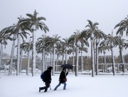 Снежна буря изненада Йерусалим, Израел