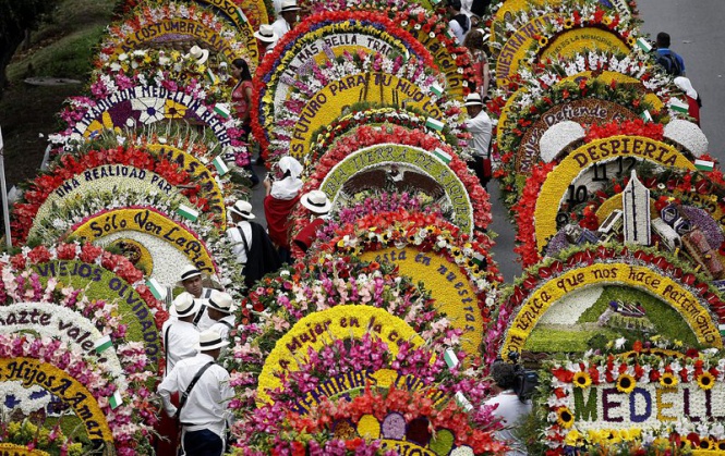 Фестивалът на цветята се провежда за 58-ми път в Меделин, Колумбия