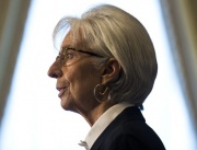 Кристин Лагард говори за световната икономика в навечерието на годишните срещи на МВФ и Световната банка в хотел "Уилард" във Вашингтон
